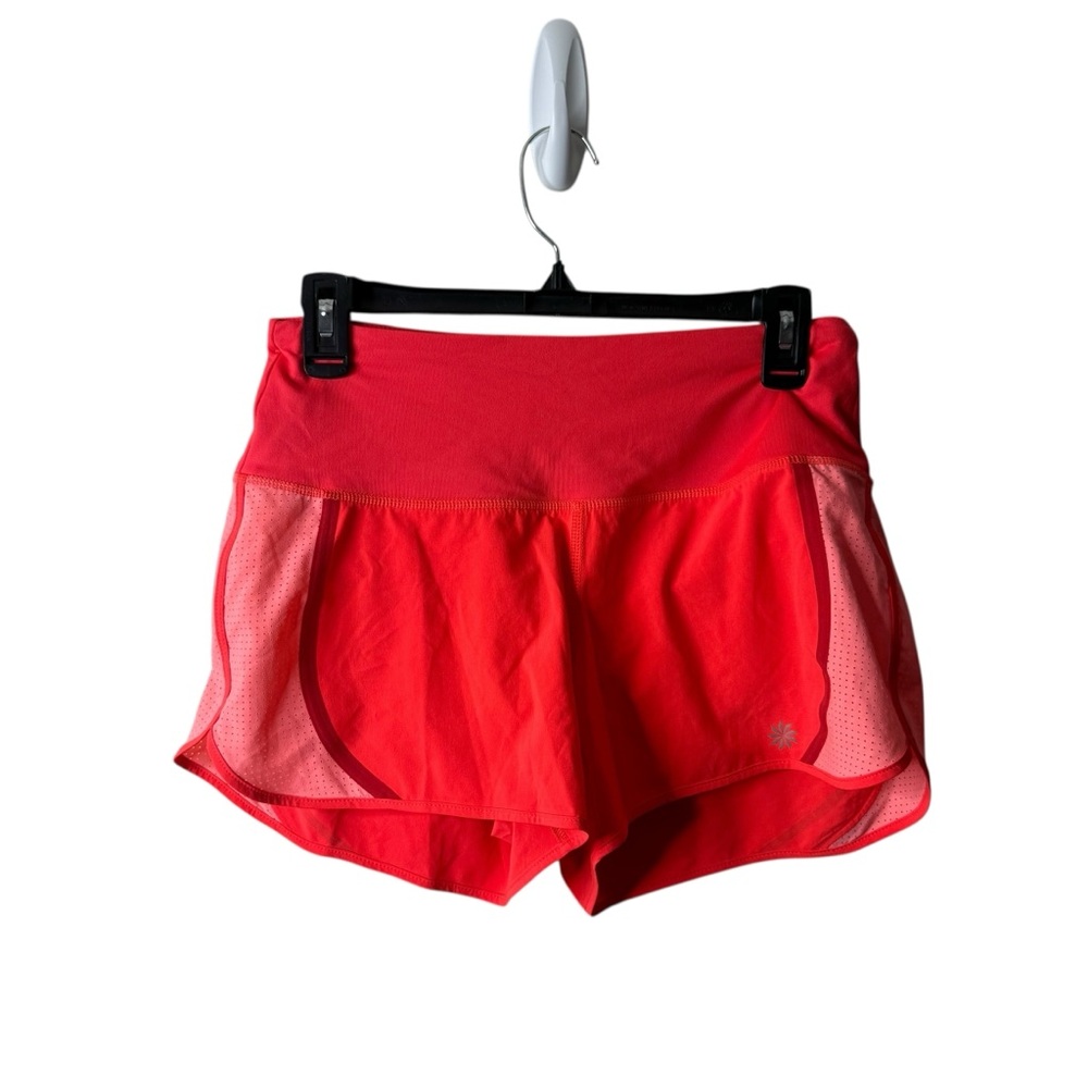 Athleta Orange Coral Acceleration Active Athletic Outdoor Running Shorts